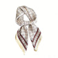 Square Scarf with Classic Geometric Print and Contrast Border 27.5¡Á27.5inches