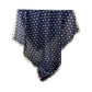 Satin Polka Dot Square Scarf with Contrast Border 35.4¡Á35.4inches