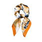 Womens Square Scarf with Abstract Floral Print 27.5¡Á27.5inches