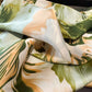 Womens Square Scarf with Abstract Floral Print 27.5¡Á27.5inches