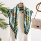 Floral Satin Square Scarf Lightweight Soft Feel 27.5¡Á27.5inches