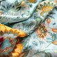 Floral Satin Square Scarf Lightweight Soft Feel 27.5¡Á27.5inches