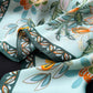 Floral Satin Square Scarf Lightweight Soft Feel 27.5¡Á27.5inches