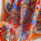 Floral Satin Square Scarf Lightweight Soft Feel 27.5¡Á27.5inches
