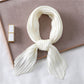Womens Pleated Satin Scarf Soft Elegant Accessory 26.8¡Á21.6inches