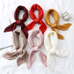Womens Pleated Satin Scarf Soft Elegant Accessory 26.8¡Á21.6inches