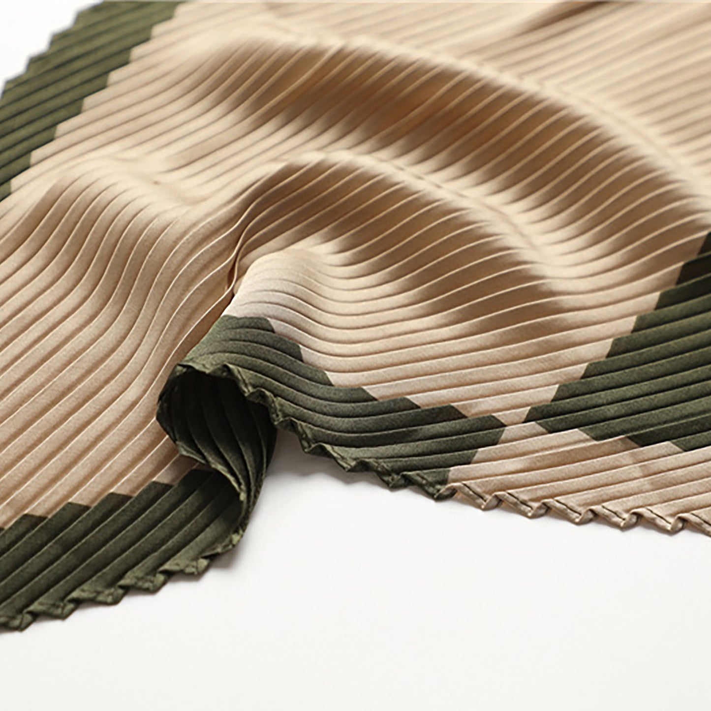 Womens Pleated Satin Scarf Soft Square Fashion Accessory 26.8¡Á21.6inches