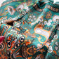 Satin Square Scarf with Vintage Paisley Floral Print 27.5¡Á27.5inches
