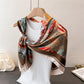 Womens Satin Square Scarf with Abstract Marble Print 35.4¡Á35.4inches