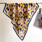 Womens Satin Square Scarf Floral Pattern Neck Bag Accessory 27.5¡Á27.5inches