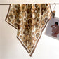 Womens Satin Square Scarf Floral Pattern Neck Bag Accessory 27.5¡Á27.5inches
