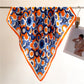 Womens Satin Square Scarf Floral Pattern Neck Bag Accessory 27.5¡Á27.5inches