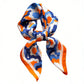 Womens Satin Square Scarf Floral Pattern Neck Bag Accessory 27.5¡Á27.5inches