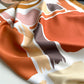 Womens Satin Square Scarf Abstract Color Block Print 35.4¡Á35.4inches