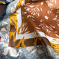 Satin Square Scarf with Botanical Print Soft Accessory 27.5¡Á27.5inches