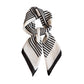 Womens Lightweight Square Scarf with Modern Linear Pattern 26.5¡Á26.5inches