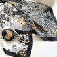 Womens Satin Square Scarf with Vintage Floral Print 35.4¡Á35.4inches