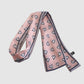 5 Pack Heart Print Satin Scarf Ribbon Slim Lightweight Fabric Neck Hair Bag Accessory 35.5x2.5in