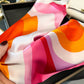 Heart Print Square Satin Scarf Smooth Lightweight Fabric Stylish Neck Hair Accessory 27.5x27.5in