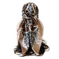 Paisley Print Square Satin Scarf Smooth Lightweight Fabric Elegant Neck Hair Accessory 35.5x35.5in