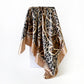 Paisley Print Square Satin Scarf Smooth Lightweight Fabric Elegant Neck Hair Accessory 35.5x35.5in