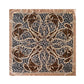 Paisley Print Square Satin Scarf Smooth Lightweight Fabric Elegant Neck Hair Accessory 35.5x35.5in