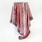 Paisley Print Square Satin Scarf Smooth Lightweight Fabric Elegant Neck Hair Accessory 35.5x35.5in
