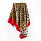 Paisley Print Square Satin Scarf Smooth Lightweight Fabric Elegant Neck Hair Accessory 35.5x35.5in
