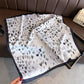 Satin Heart Print Square Scarf Lightweight Soft Fashion Accessory 27.5¡Á27.5inches