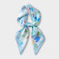 Satin Heart Print Square Scarf Lightweight Soft Fashion Accessory 27.5¡Á27.5inches