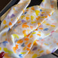 Satin Heart Print Square Scarf Lightweight Soft Fashion Accessory 27.5¡Á27.5inches
