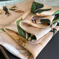 Satin Floral Print Square Scarf Soft Lightweight Fashion Accessory 27.5¡Á27.5inches