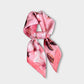 Satin Floral Print Square Scarf Soft Lightweight Fashion Accessory 27.5¡Á27.5inches