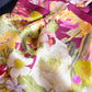 Satin Floral Print Square Scarf Fashion Accessory 27.5¡Á27.5inches