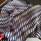 Women Satin Square Scarf with Modern Wavy Print Soft Accessory 27.5¡Á27.5inches