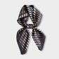 Women Satin Square Scarf with Modern Wavy Print Soft Accessory 27.5¡Á27.5inches