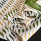 Women Satin Square Scarf with Modern Wavy Print Soft Accessory 27.5¡Á27.5inches