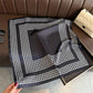 Women Satin Square Scarf with Houndstooth Print Fashion Accessory 27.5¡Á27.5inches