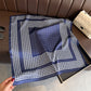 Women Satin Square Scarf with Houndstooth Print Fashion Accessory 27.5¡Á27.5inches