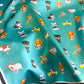 Women Satin Square Scarf with Dog Print Border Design Lightweight Accessory 27.5¡Á27.5inches
