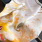 Premium Satin Floral Scarf Lightweight Square Neck Scarf for Women Accessory 27.5¡Á27.5inches