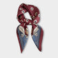 Women Square Scarf with Floral Border Soft Lightweight Fashion Accessory 27.5¡Á27.5inches
