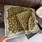 Women Square Scarf with Floral Border Soft Lightweight Fashion Accessory 27.5¡Á27.5inches