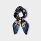 Women Square Scarf with Floral Border Soft Lightweight Fashion Accessory 27.5¡Á27.5inches