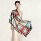 Paisley Print Satin Scarf Lightweight Large Fashion Wrap