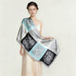 Paisley Print Satin Scarf Lightweight Large Fashion Wrap