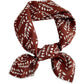 Cotton Linen Leaf Print Lightweight Square Scarf Soft Breathable Fashion Wrap