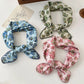 Floral Print Lightweight Square Scarf Soft Fashion Neck Hair Wrap