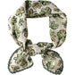 Floral Print Lightweight Square Scarf Soft Fashion Neck Hair Wrap