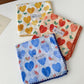 Heart Print Lightweight Square Scarf Cute Fashion Neck Hair Wrap